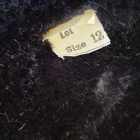 Glenbrooke 1970s Black Double Breasted Faux Fur Coat Medium - Picture 11 of 11